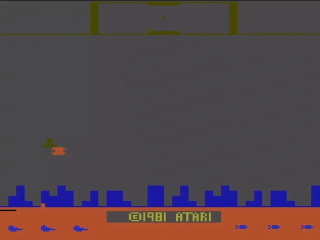 Defender title screen for Atari 2600